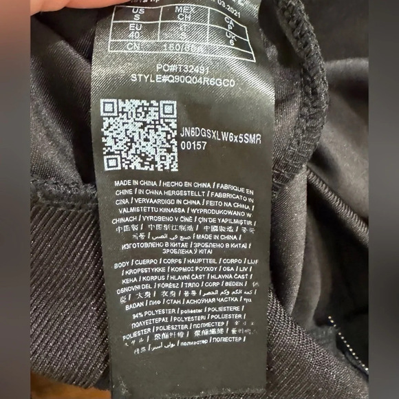 GUESS Black mesh sleeve jacket track gold USS Y2K retro party cocktail throwback - Picture 4 of 5